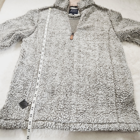 SIMPLY SOUTHERN COLLECTION GREY GRAY SHERPA PULL OVER SWEATER SM S SMALL - Picture 6 of 7